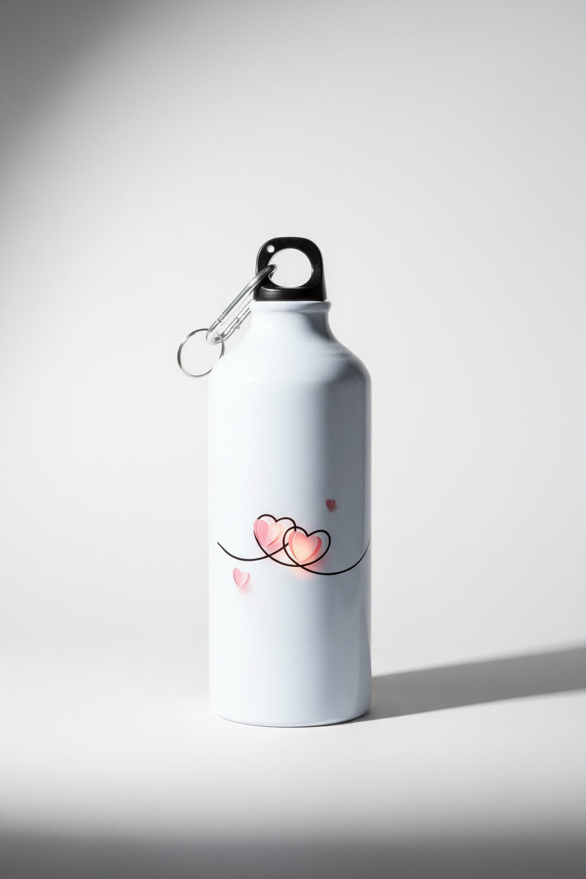 💕 Trinkflasche 500 ml mit Herzmotiv – Leicht, praktisch & liebevoll gestaltet