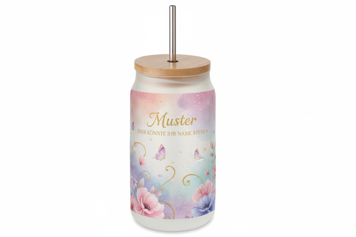 Frostet Glas 470 ml Personalisierbar durch Sublimation