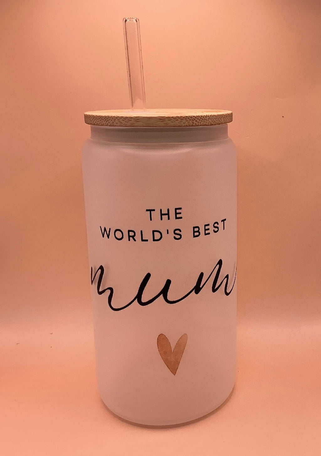 Glas Iced " Best Mom " mit Sublimations Veredelung