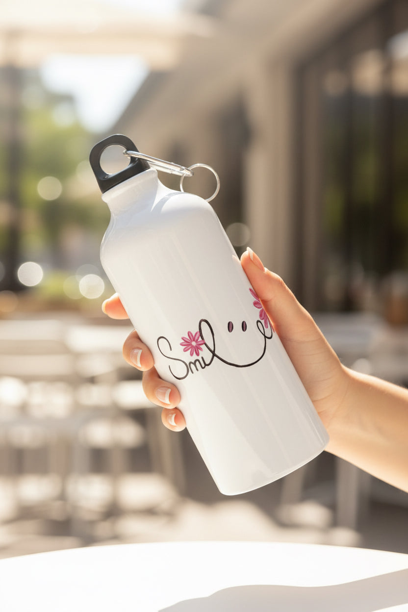 💕 Trinkflasche 500 ml mit Smile – Leicht, praktisch & liebevoll gestaltet
