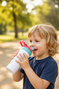 🌈 Isolierte Kinder-Trinkflasche Schlummer Hase 450 ml – Leicht, Auslaufsicher & Perfekt für Unterwegs