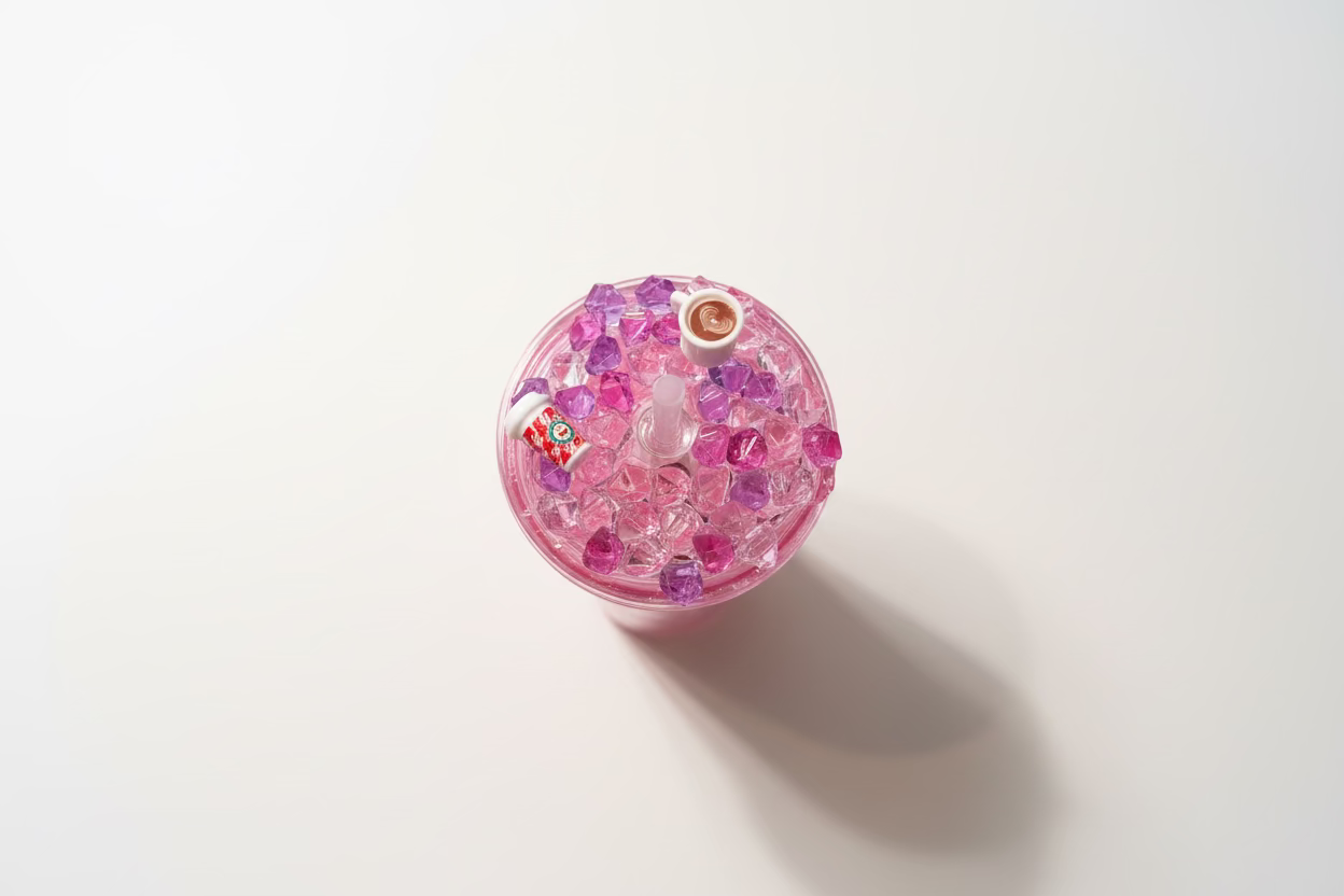 Handgefertigter Bling Cold Cup 700ml